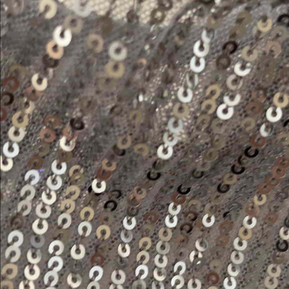 Zara silver sequence one shoulder open bodysuit - Picture 4 of 6